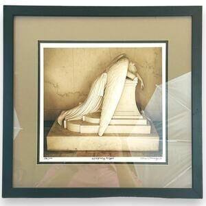 Weeping Angel Signed & Nembered Print Alex Demyan 288/1000 Matted & Framed